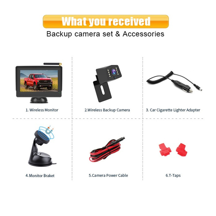 4.3/5 Inch AHD Reversing Camera Monitor Kits with Magnetic Mount,HONGXINTAI (Hokevision)