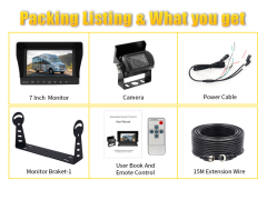 7 Inch / 9 Inch  AHD Monitor+1 Way Reverse Camera,HONGXINTAI (Hokevision)