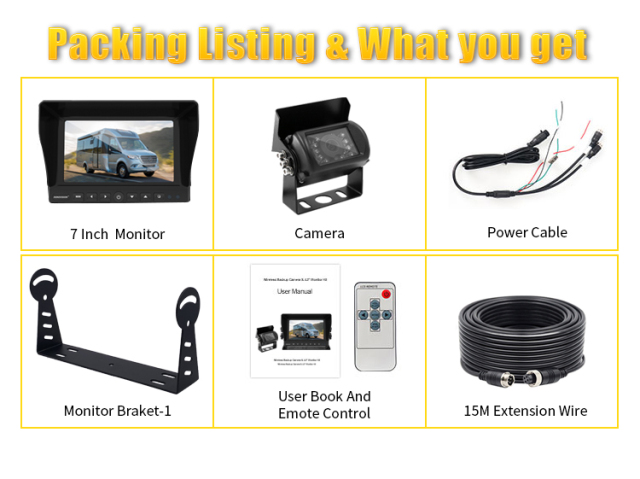 7 Inch / 9 Inch  AHD Monitor+1 Way Reverse Camera,HONGXINTAI (Hokevision)