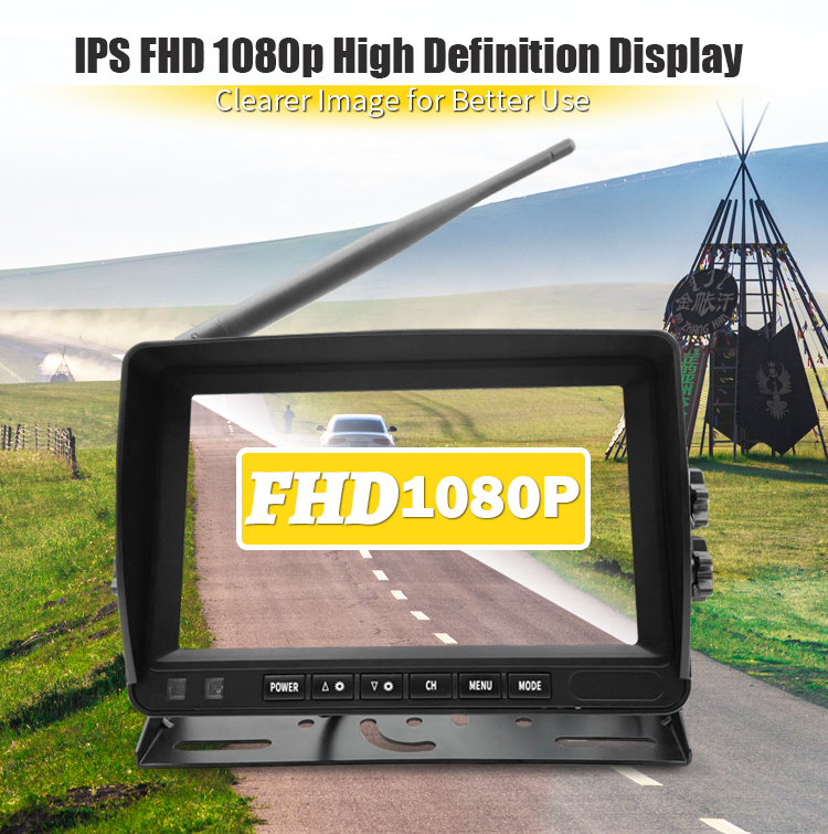 7/9 Inch Wireless AHD Vehicle 3CH Cameras Monitor Kits,HONGXINTAI (Hokevision)