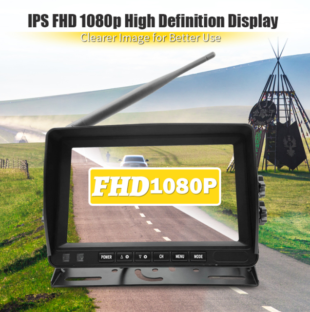 7/9 Inch Wireless AHD Vehicle 2CH Cameras Monitor Kits,HONGXINTAI (Hokevision)