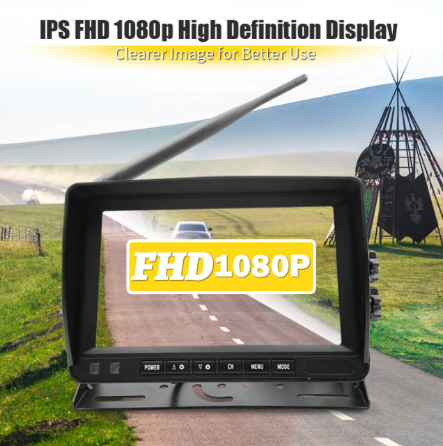 7/9 Inch Wireless AHD Vehicle 1CH Camera Quad View Monitor Kits,HONGXINTAI (Hokevision)