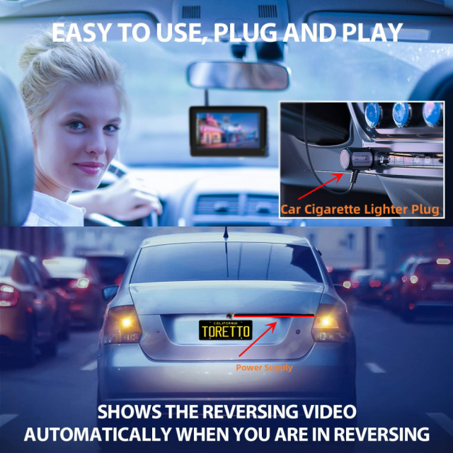 4.3/5 Inch HD Vehicle Car Reversing aid Camera Monitor kits,HONGXINTAI (Hokevision)
