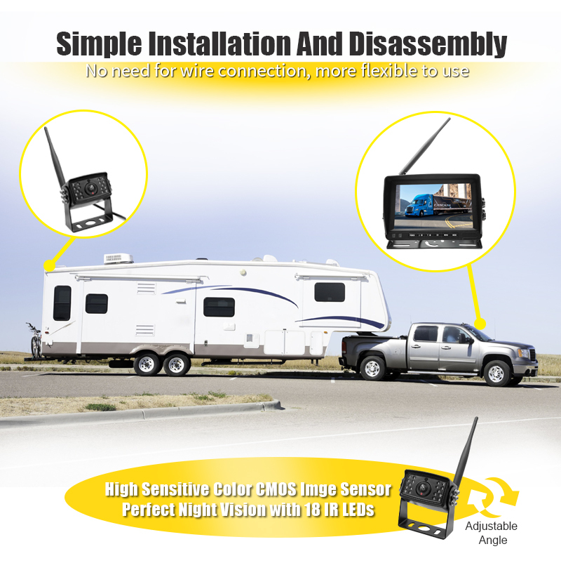 7/9 Inch Wireless AHD Vehicle  1CH Camera Monitor Kits,HONGXINTAI (Hokevision)