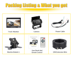 7/9 Inch HD Monitor+1 Way Reverse Camera,HONGXINTAI (Hokevision)