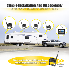 7/9 Inch Wireless AHD Vehicle 1CH Camera Quad View Monitor Kits,HONGXINTAI (Hokevision)