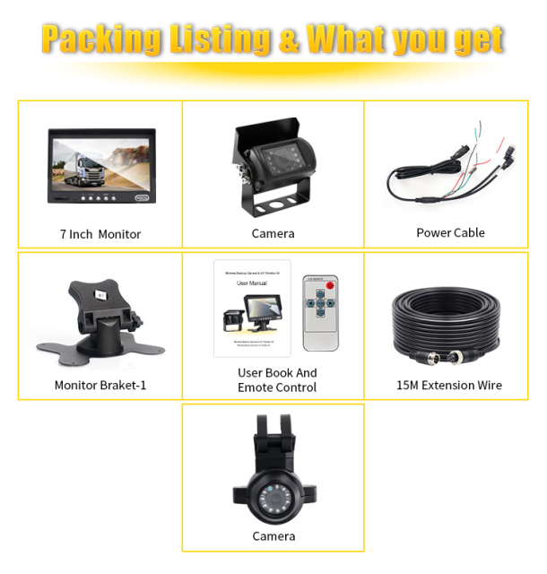 7/9 Inch Inch HD Monitor+2 Ways Cameras,HONGXINTAI (Hokevision)