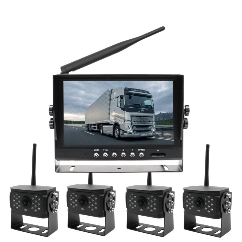 7/9 Inch Wireless AHD Vehicle 1CH Camera Quad View Monitor Kits,HONGXINTAI (Hokevision)