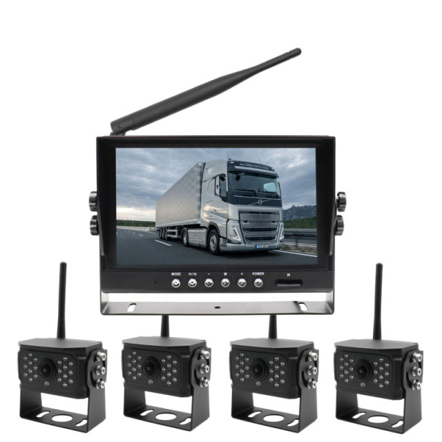 7/9 Inch Wireless AHD Vehicle 1CH Camera Quad View Monitor Kits,HONGXINTAI (Hokevision)