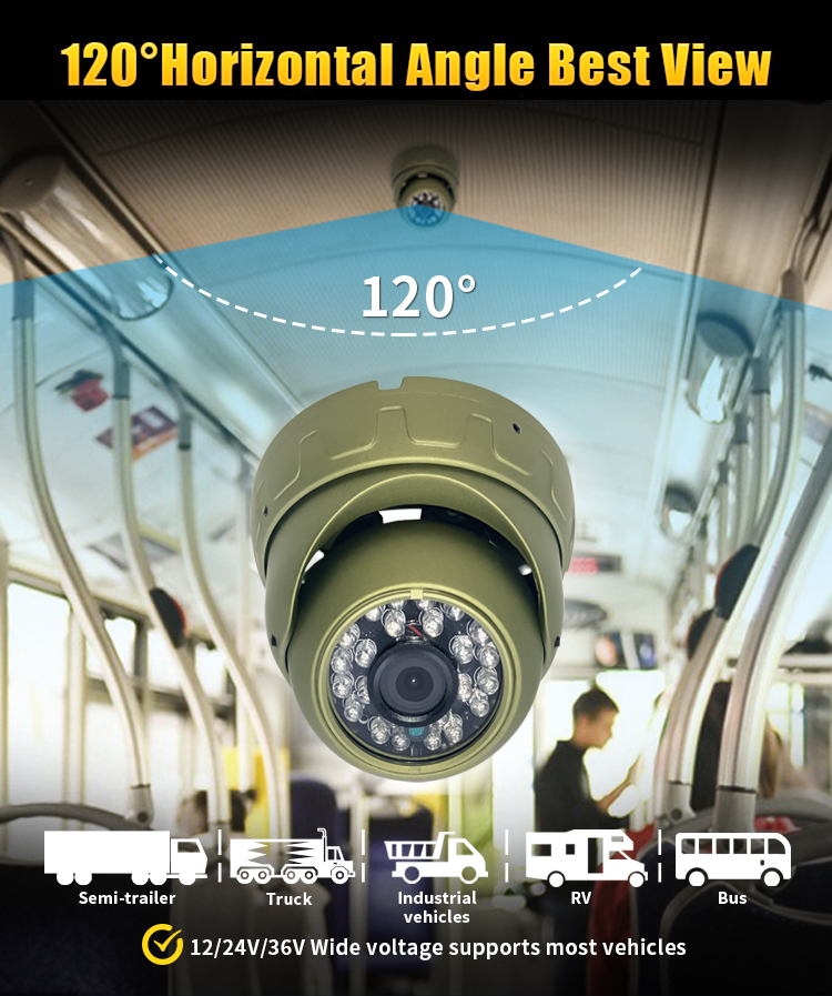 B201L  New Upgrade Night View Vision Vehicle Inside Dome Camera,HONGXINTAI (Hokevision)