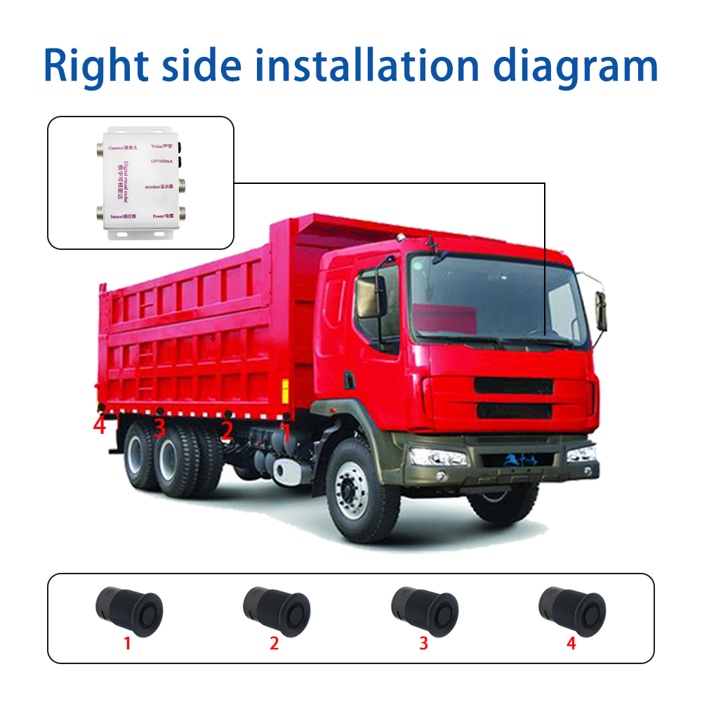 Visual Radar Blind Spot Parking Sensor Detector System for Bus Truck,HONGXINTAI (Hokevision)