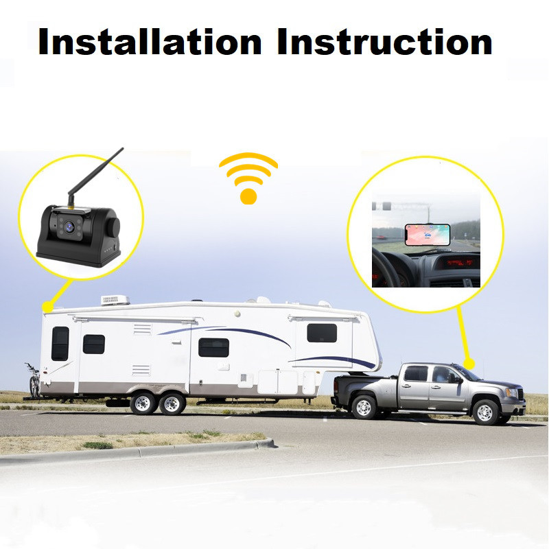 WIFI 1080P Digital Android IOS APP Magnet Reverse Backup  Camera,HONGXINTAI (Hokevision)