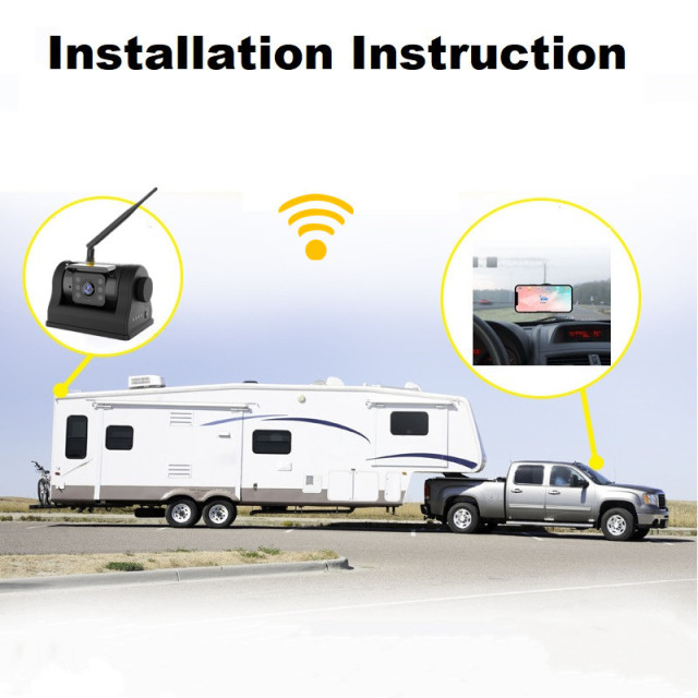 WIFI 1080P Digital Android IOS APP Magnet Reverse Backup  Camera,HONGXINTAI (Hokevision)