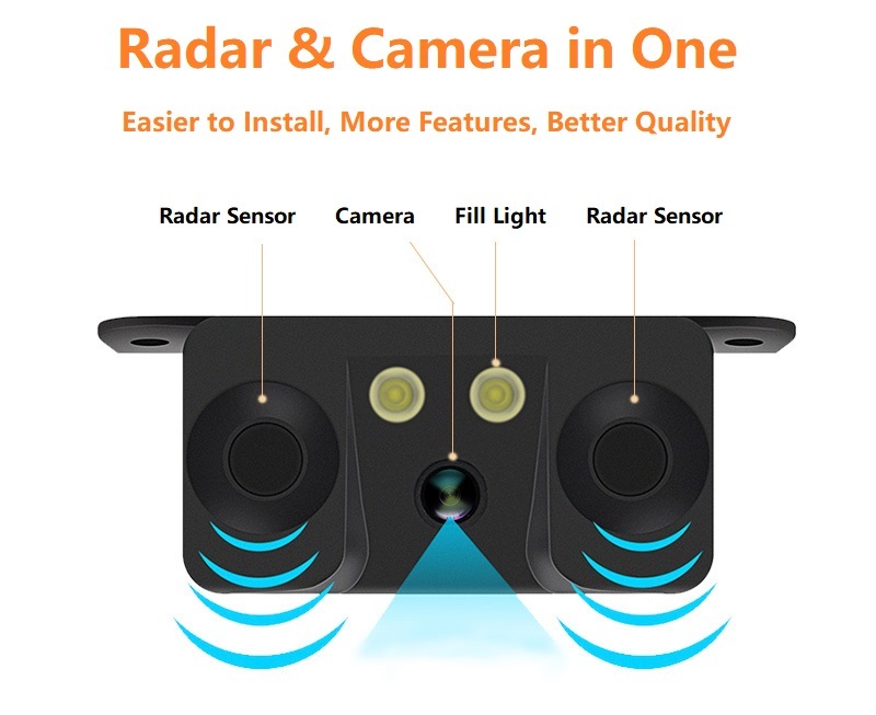 Vehicle Reverse 1080p Digital Visual Radar Parking Sensor Detector Kit,HONGXINTAI (Hokevision)