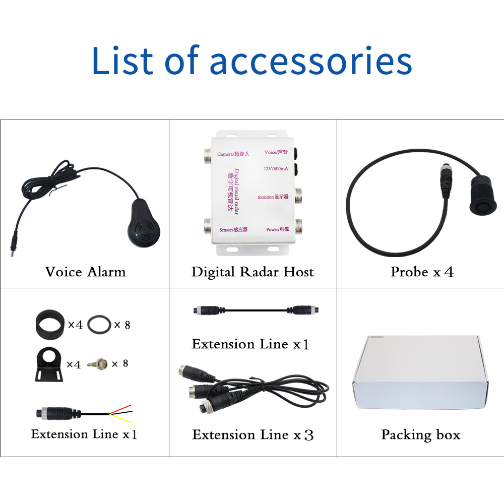 Truck Bus Auto Car Reversing Aid Backup Camera Radar Detector System,HONGXINTAI (Hokevision)