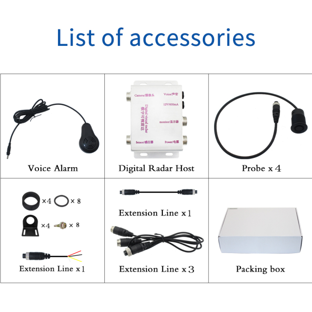 Truck Bus Auto Car Reversing Aid Backup Camera Radar Detector System,HONGXINTAI (Hokevision)