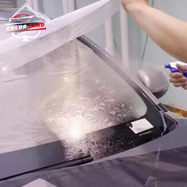 Car Glass 7.5mil TPU Windshield Film High Hydrophobic Transparent TPU Car Front Window Film Windshield Protection Film