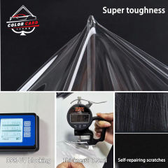 Car Glass 7.5mil TPU Windshield Film High Hydrophobic Transparent TPU Car Front Window Film Windshield Protection Film