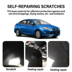 Car Glass 7.5mil TPU Windshield Film High Hydrophobic Transparent TPU Car Front Window Film Windshield Protection Film