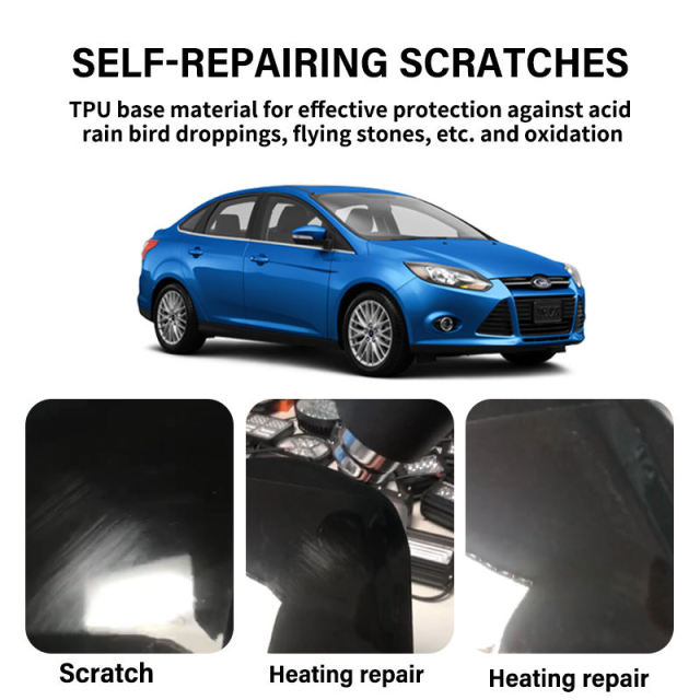 Car Glass 7.5mil TPU Windshield Film High Hydrophobic Transparent TPU Car Front Window Film Windshield Protection Film