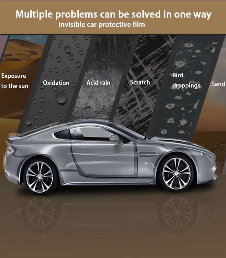 Factory price car body 7.5mil tpu paint protective film ppf tpu hot melt adhesive film tph wrapping film for car