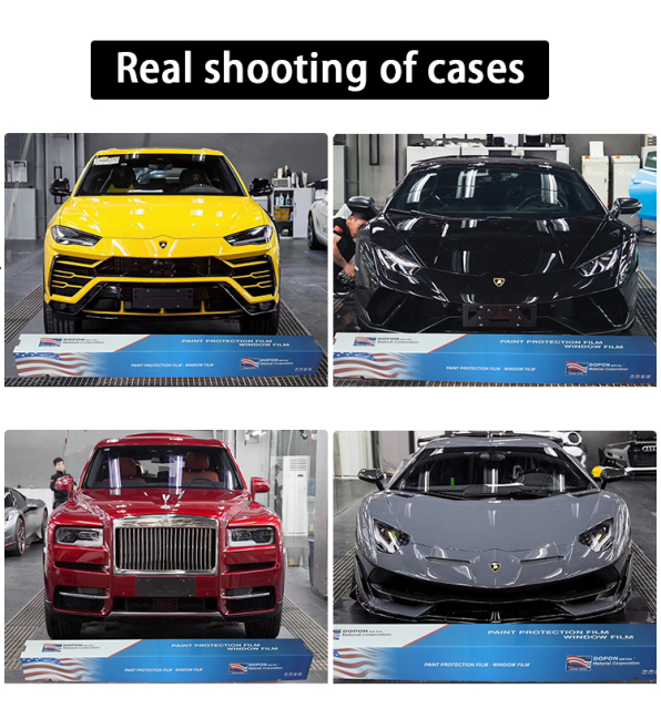 Factory price car body 7.5mil tpu paint protective film ppf tpu hot melt adhesive film tph wrapping film for car