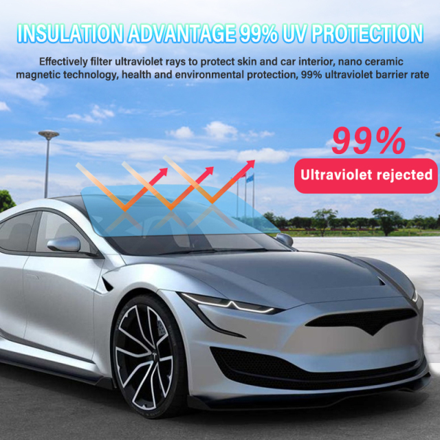 PET window insulation film vlt70 green IR7090 nano ceramic car window film safety window tint film for car