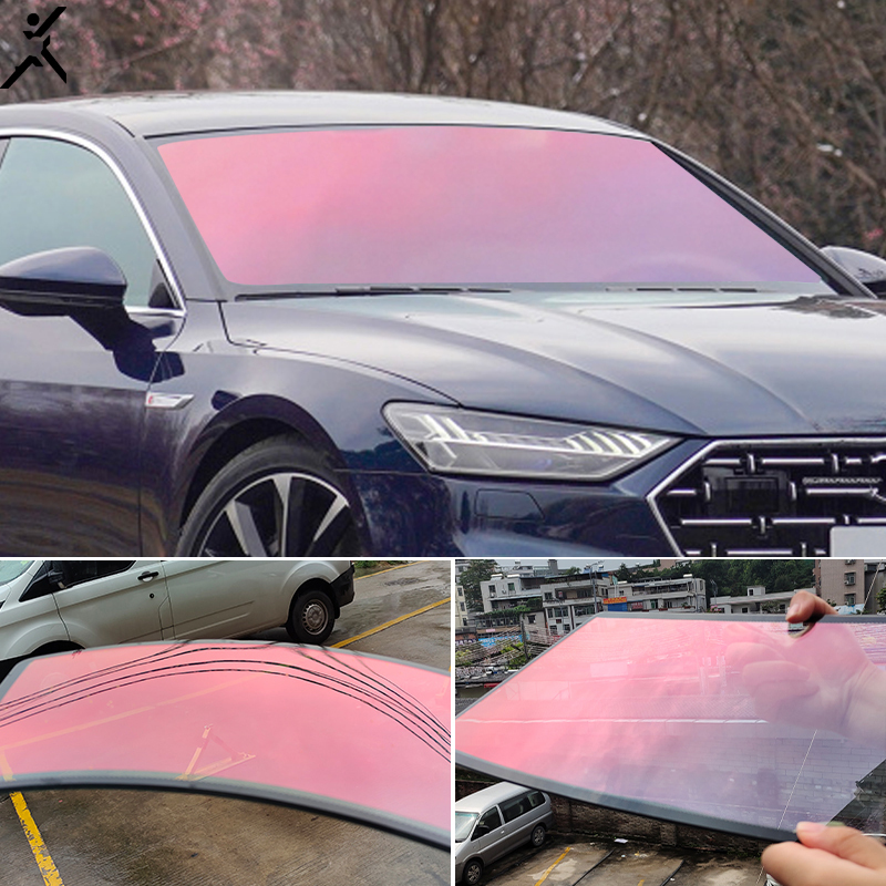 Free Sample Red Chameleon Tint Color Change Orange Pink Windscreen Chameleon Car Window Tint Film