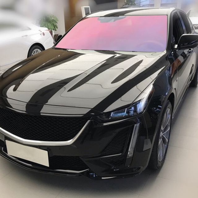 Free Sample Red Chameleon Tint Color Change Orange Pink Windscreen Chameleon Car Window Tint Film