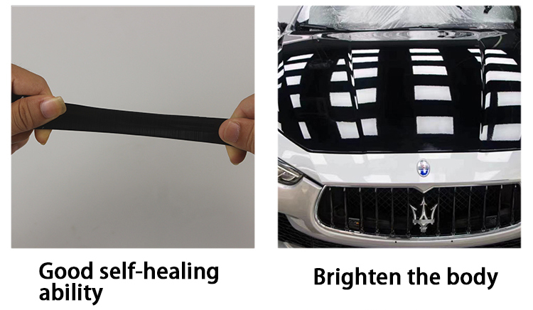Super bright self healing ppf tpu hot melt adhesive film color tpu film ppf black tpu film