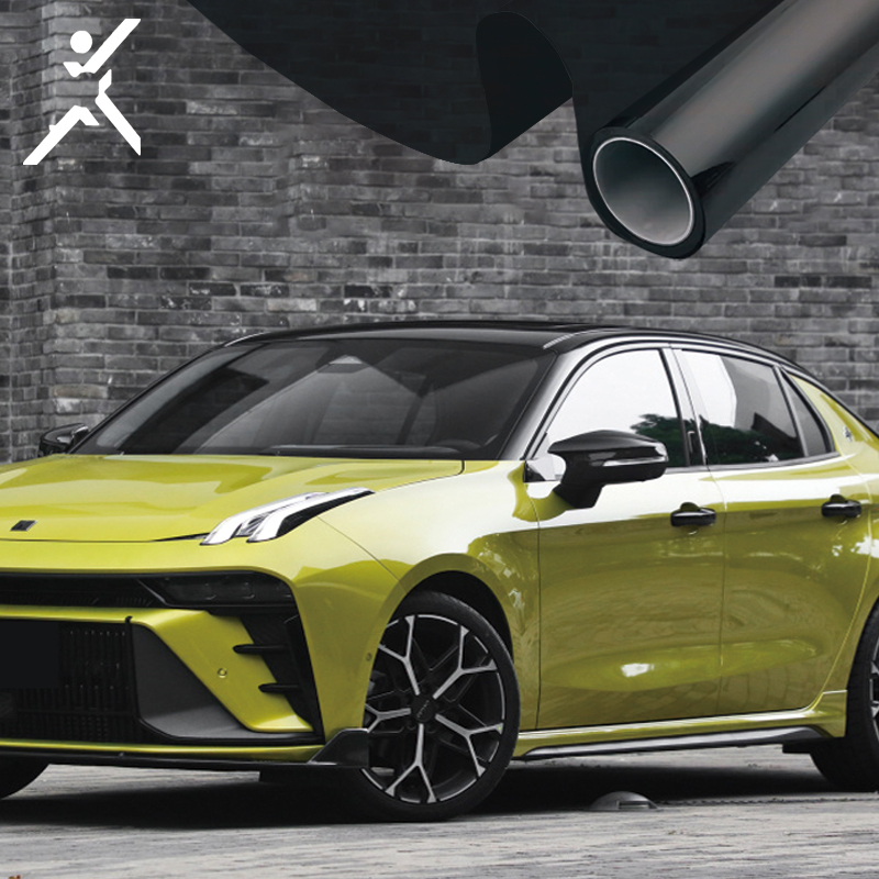 High uv reject UVR 99% car window tint film vlt20 black tint nano ceramic solar film window tinted safety window film for car