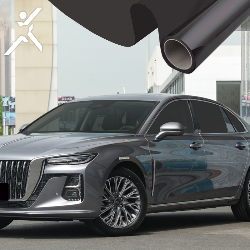 Nano ceramic vlt 5% black tint high thermal insulation 99% uv 2mil window 3m solar safety film car window tinting film for car