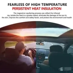 Car glass film UV 99% reflective HD metal window film high thermal insulation film protective safety Car Window Solar Control