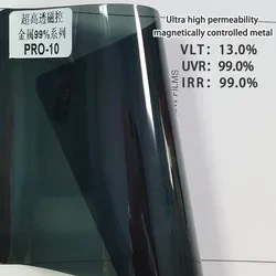 Car glass film UV 99% reflective HD metal window film high thermal insulation film protective safety Car Window Solar Control