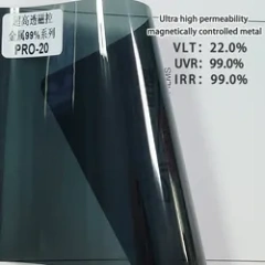 Car glass film UV 99% reflective HD metal window film high thermal insulation film protective safety Car Window Solar Control