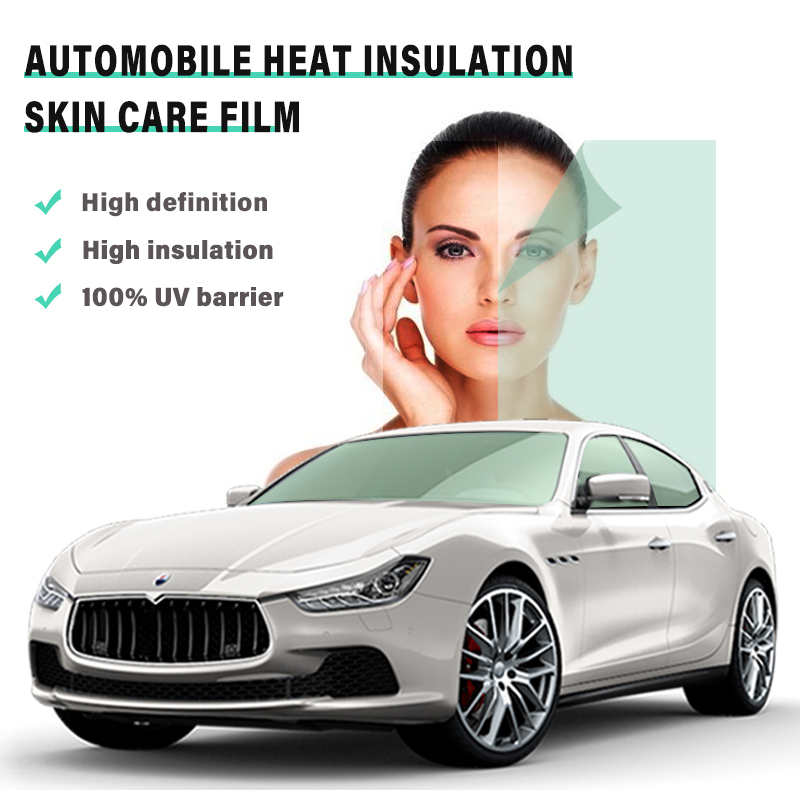 100% UV Rejection Nano ceramic Window Tint film UV400 80% vlt skin care film window privacy windshield tint solar control film