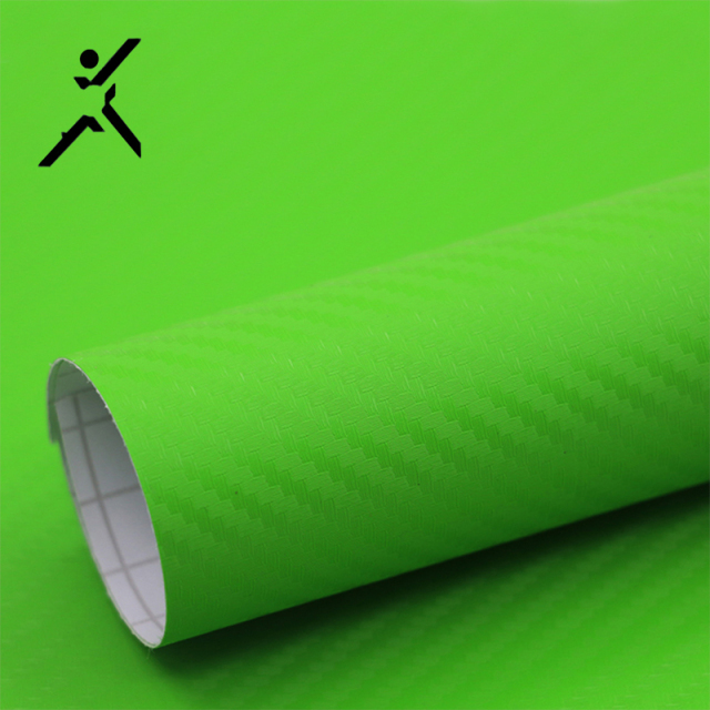 Best price Colorful air release 3D carbon fiber green color changing pvc vinyl wrap film Car Wrap Body Stickers