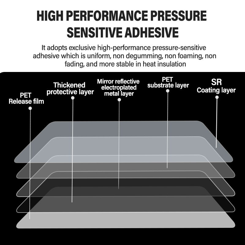 High UV Blocking car decorative window tint film mirror reflective film solar control film for car N-16#
