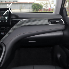 1.52*28M PVC high gloss 2D Carbon fiber Gold Black Car Styling Wrap film color changing carbon fiber material sticker