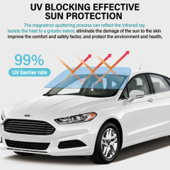 15%VLT car solar tint window film double silver metal sputter film uv protection explosion proof glass film Diamonds LX15