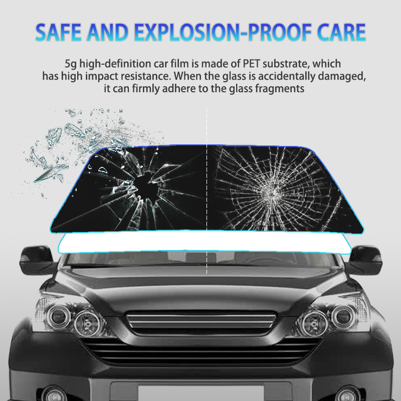 PET Car Solar window tint film Ultra high thermal HD GT-50 50%VLT protective window film waterproof car window film privay