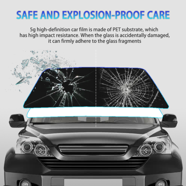 PET Car Solar window tint film Ultra high thermal HD GT-50 50%VLT protective window film waterproof car window film privay