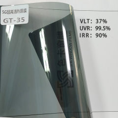 60"x100ft Ultra high heat transfer melting film GT-35 heat insulation explosion proof glass film window uv tint film solar