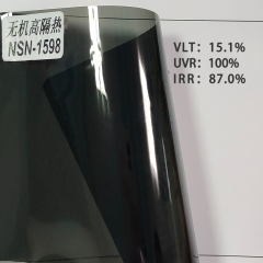 15% black glass protective Nano Ceramic Window Film Inorganic high thermal insulation film solar control film