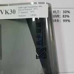Double silver metal magnetron sputtering heat insulation windshield uv reflective solar window tint film window film VK30