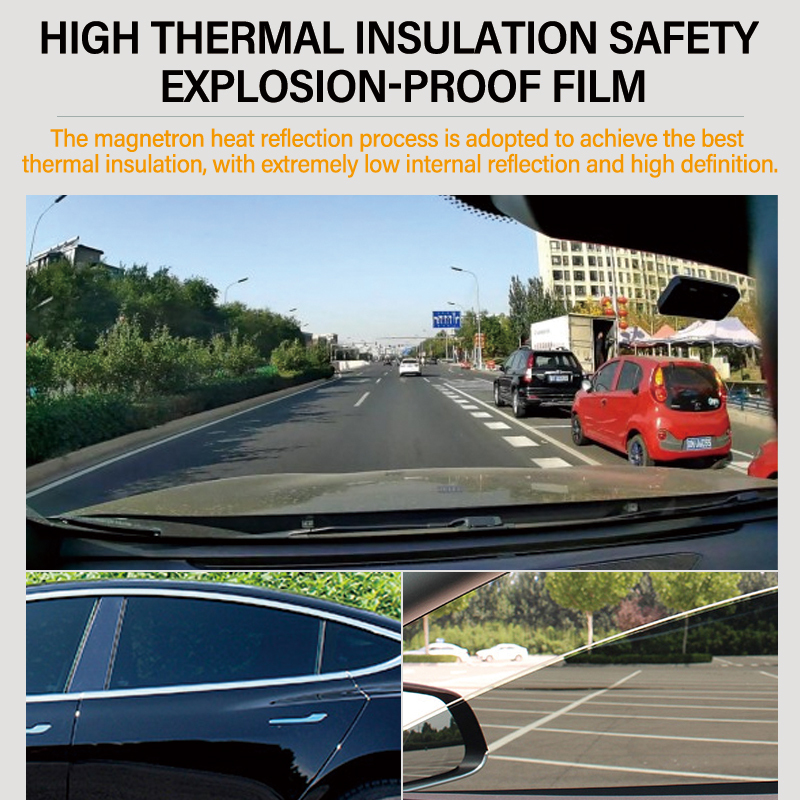 UV proof 3..5mil explosive proof solar window tint car nano ceramic tinting safety car window film for car glass