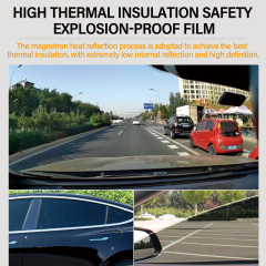 UV proof 3..5mil explosive proof solar window tint car nano ceramic tinting safety car window film for car glass