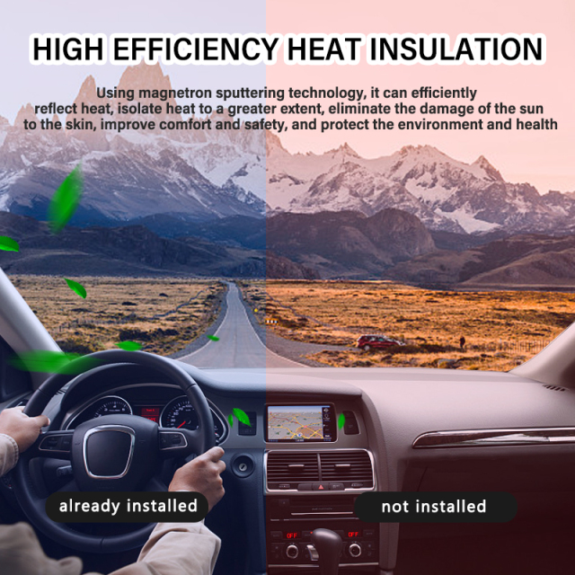 Single silver Phantom S40 reflective film decorative window tint solar film mirror waterproof sun heat rejection privacy film