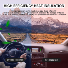 Single silver Phantom S70 sun heat rejection window tint film mirror waterproof window privacy film
