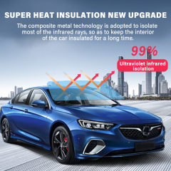 Single silver Phantom S70 sun heat rejection window tint film mirror waterproof window privacy film